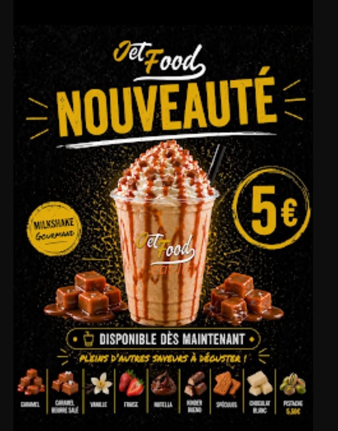 Carte et menu de Jet Food à Clouange — Nouveauté