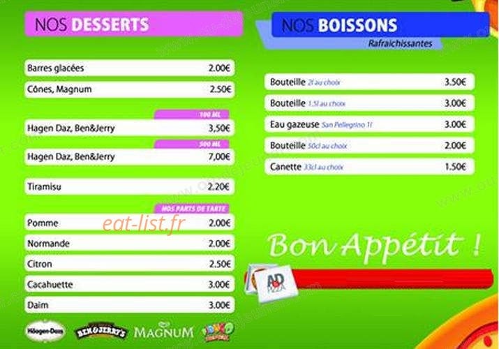 Aldente & pizza — carte page 4