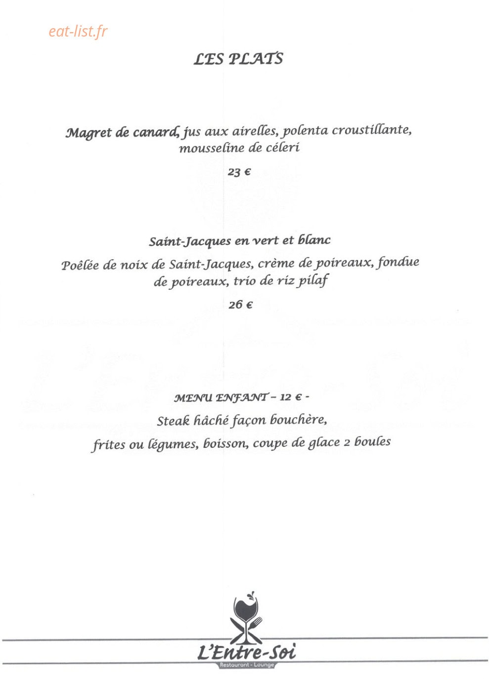 L'Entre-Soi — carte page 3