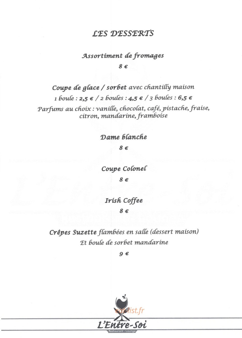 L'Entre-Soi — carte page 4