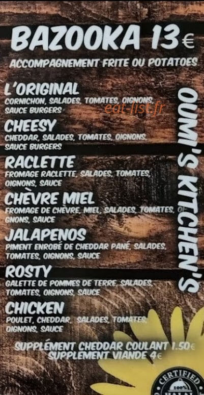 Oumi's Kitchen — carte page 5
