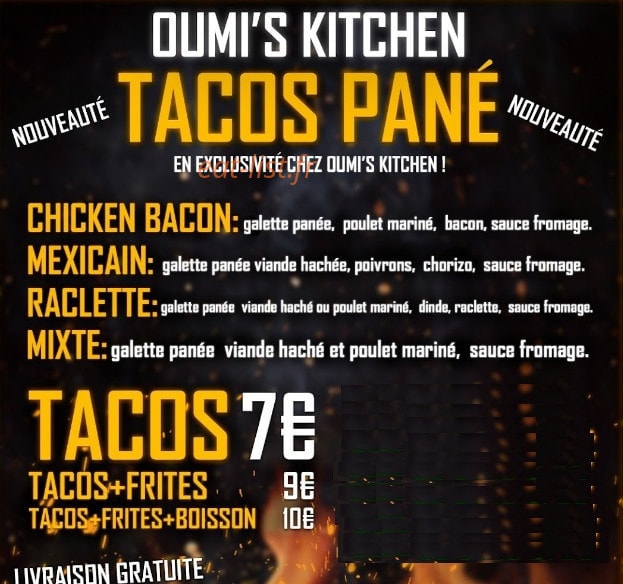 Oumi's Kitchen — carte page 3