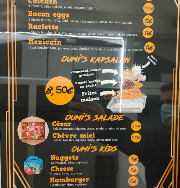 Oumi's Kitchen — carte page 7