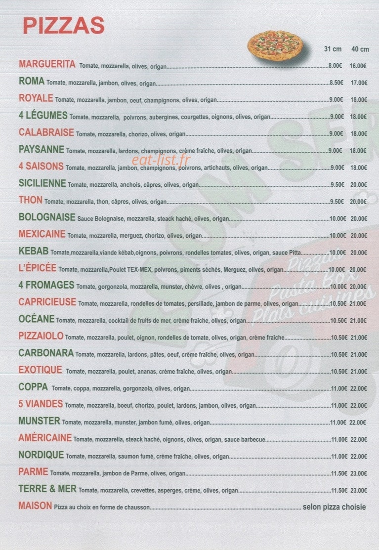 Room Service Ancy — carte page 3