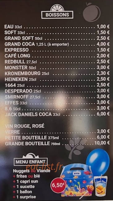 Chez Aldo — carte page 3