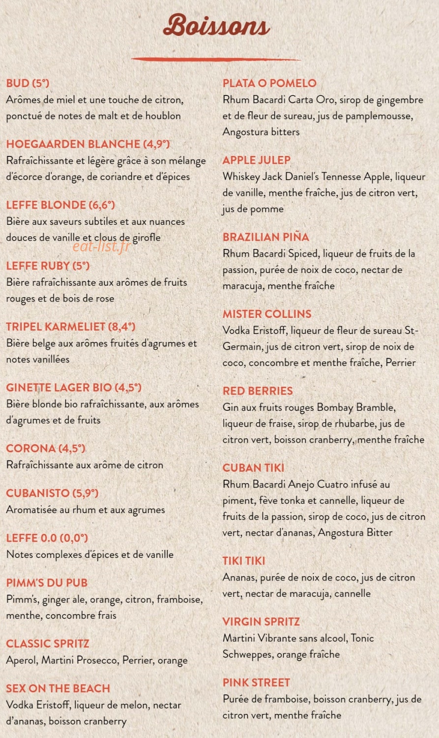 Au Bureau — carte page 8