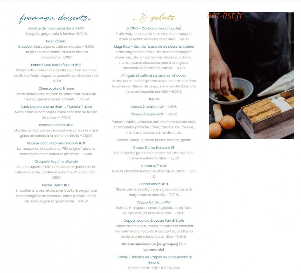 Il Ristorante — carte page 4