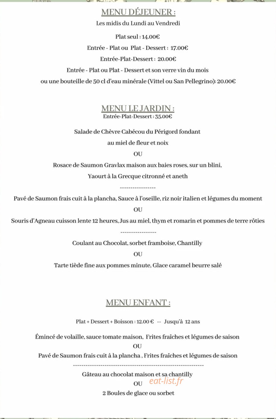 Le jardin — carte page 3