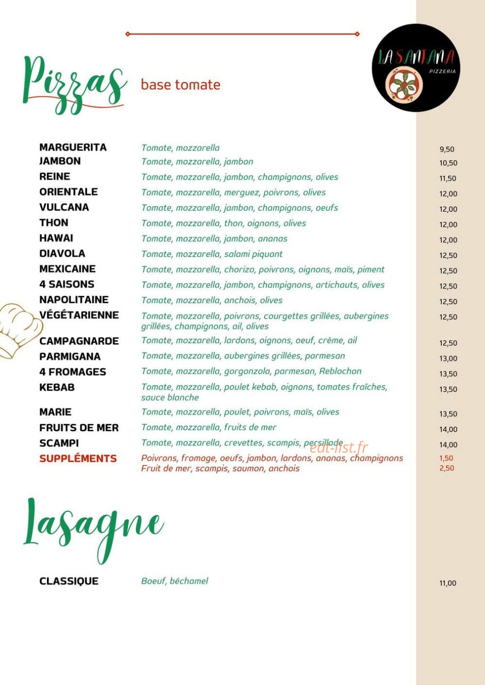 La Santana — carte page 1
