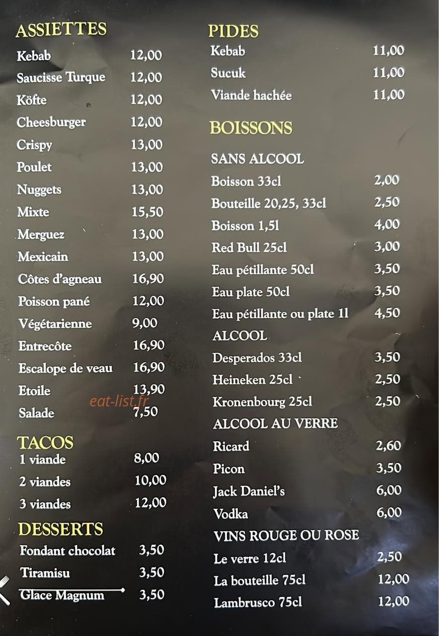La bonne bouffe — carte page 2