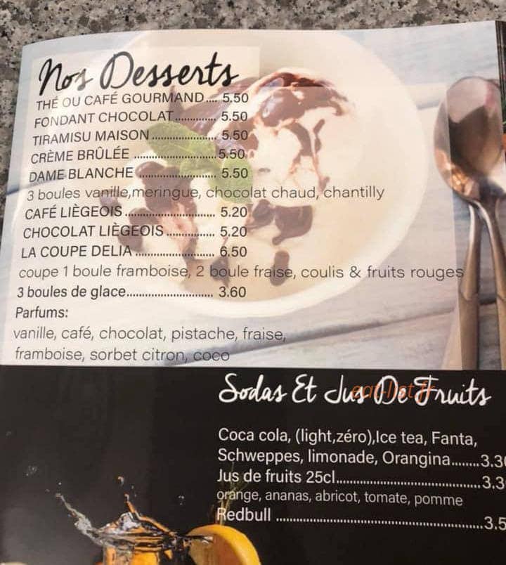 Delia restaurant pizzeria — carte page 4