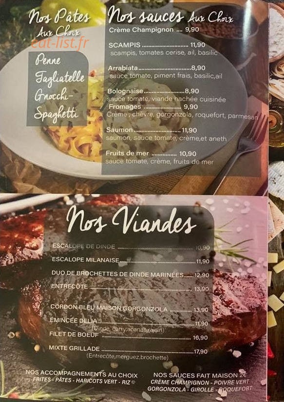 Delia restaurant pizzeria — carte page 2