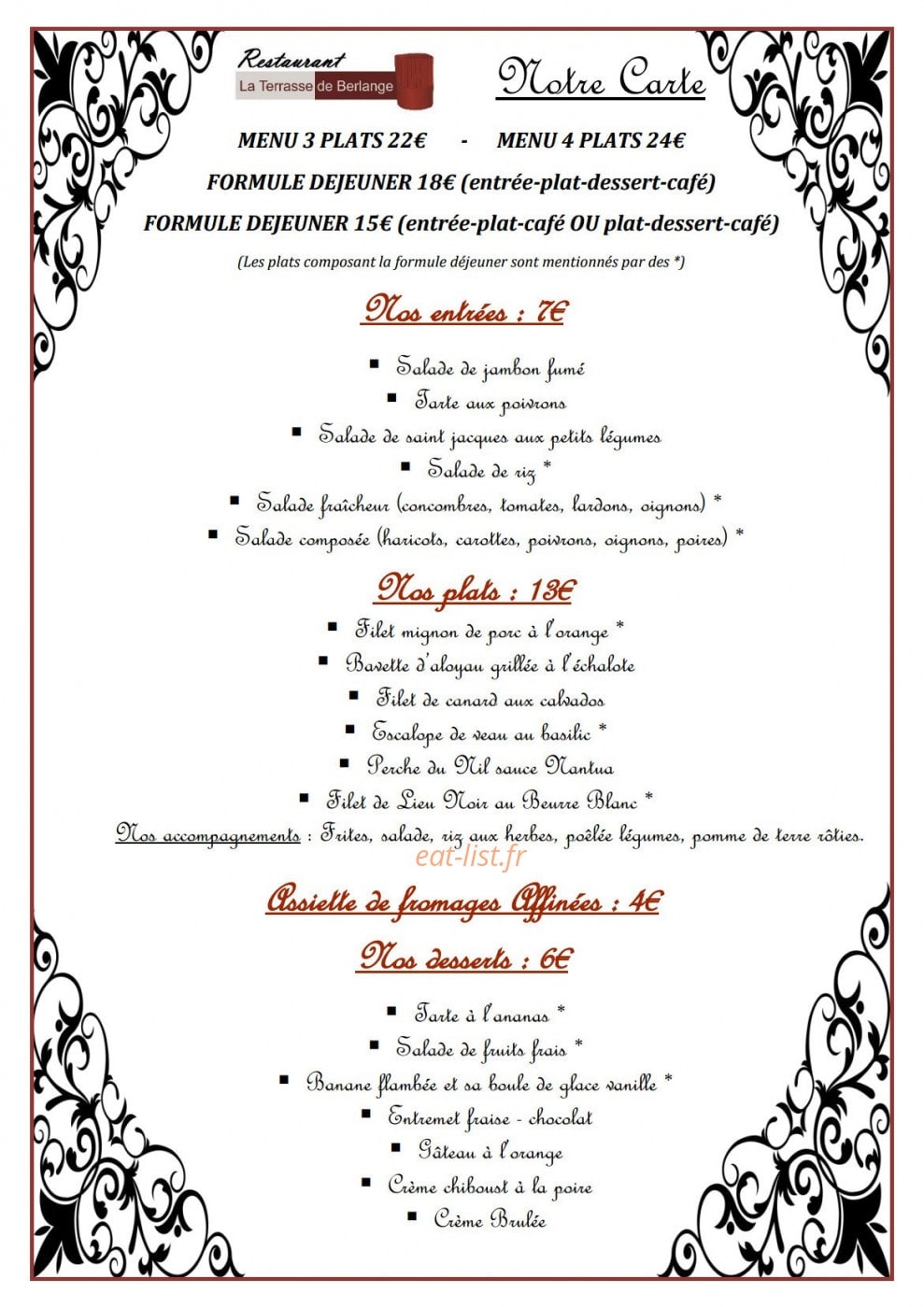 La terrasse de berlange — carte page 7