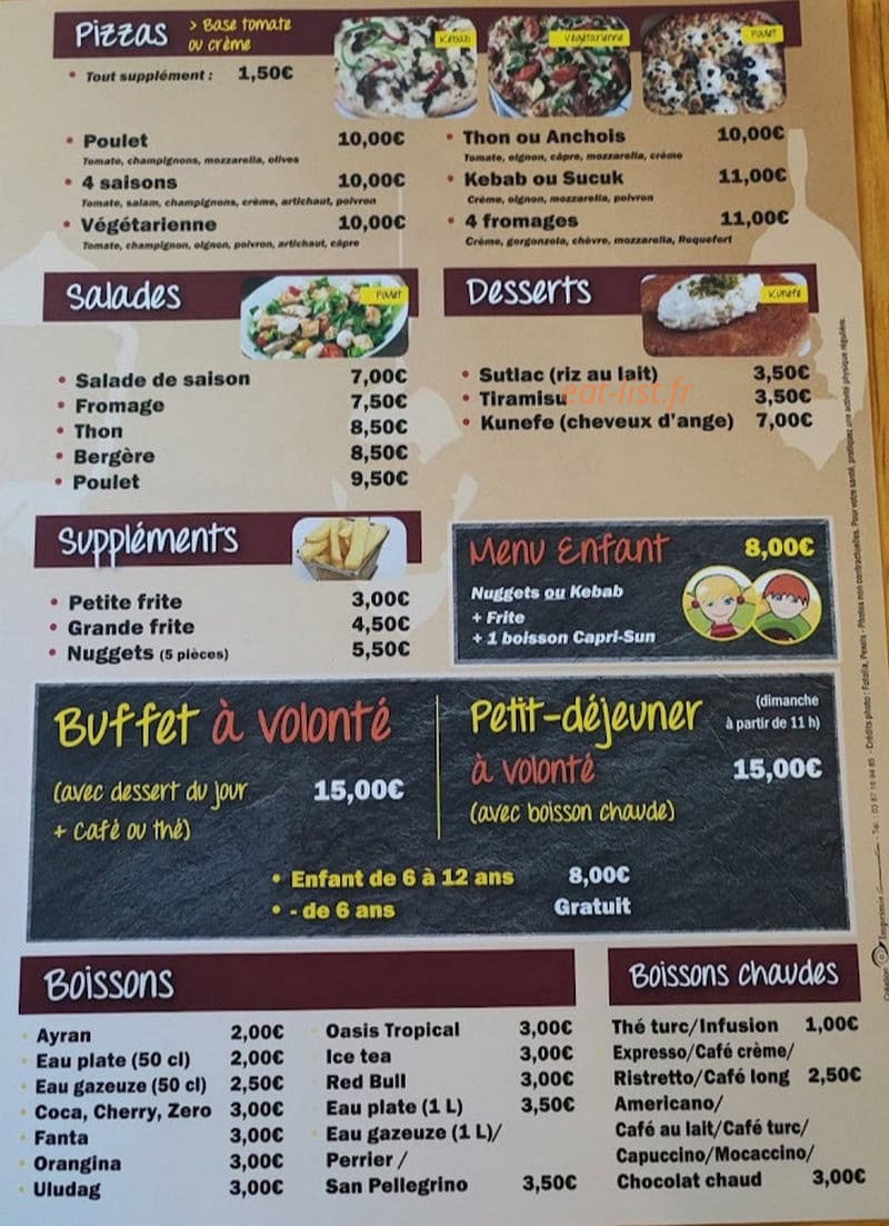 Le Marrakech — carte page 2