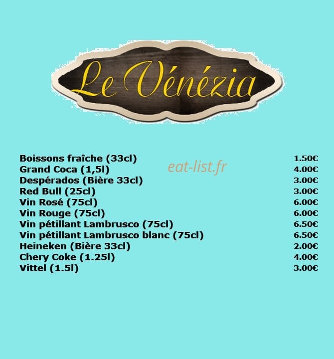 Le Vénézia — carte page 4