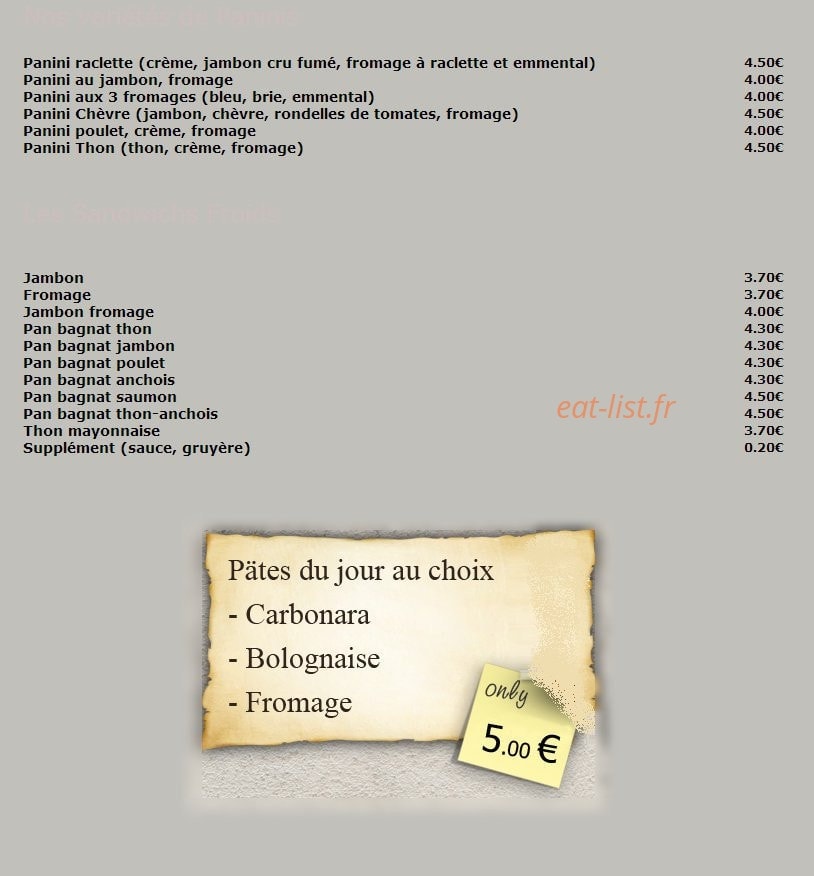 Le Vénézia — carte page 2