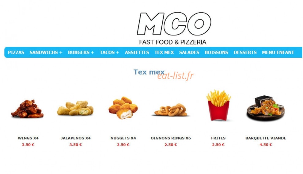 Pizzeria M.c.o — carte page 9