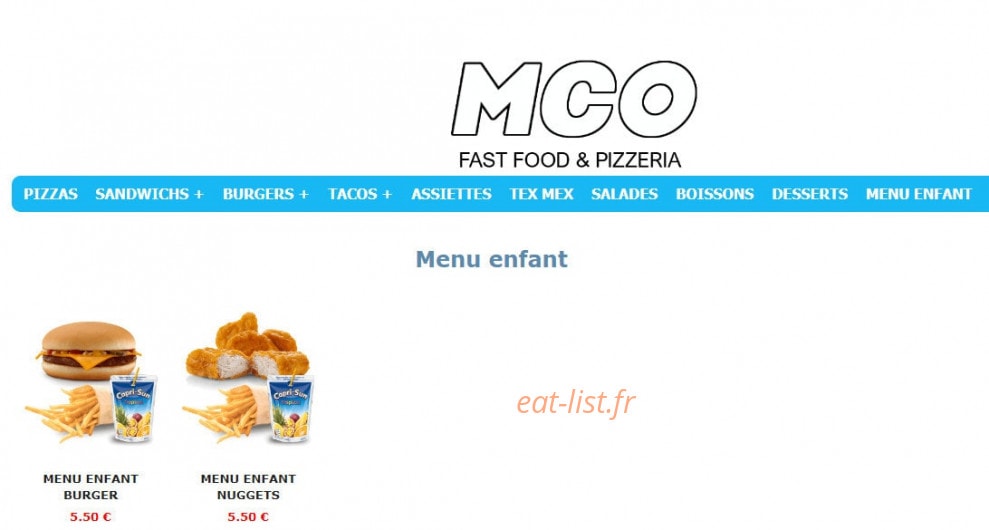 Pizzeria M.c.o — carte page 13
