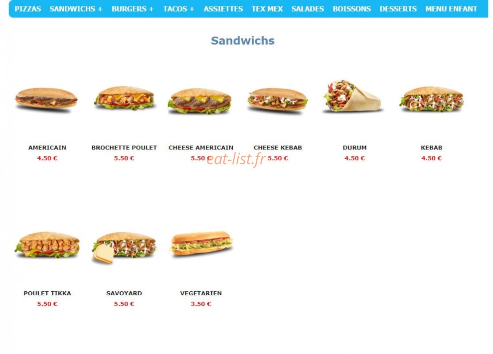 Pizzeria M.c.o — carte page 2