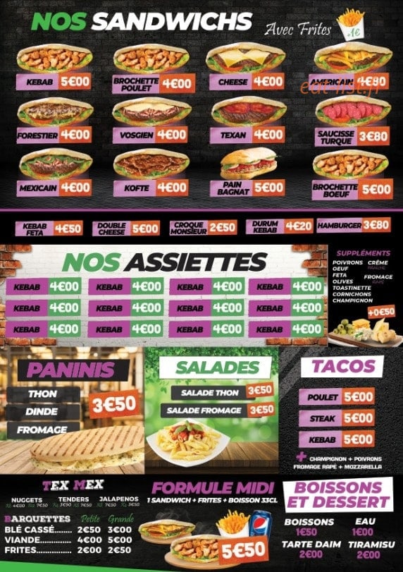 Snack Babel — carte page 2