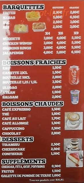 Snack O'denizli — carte page 3