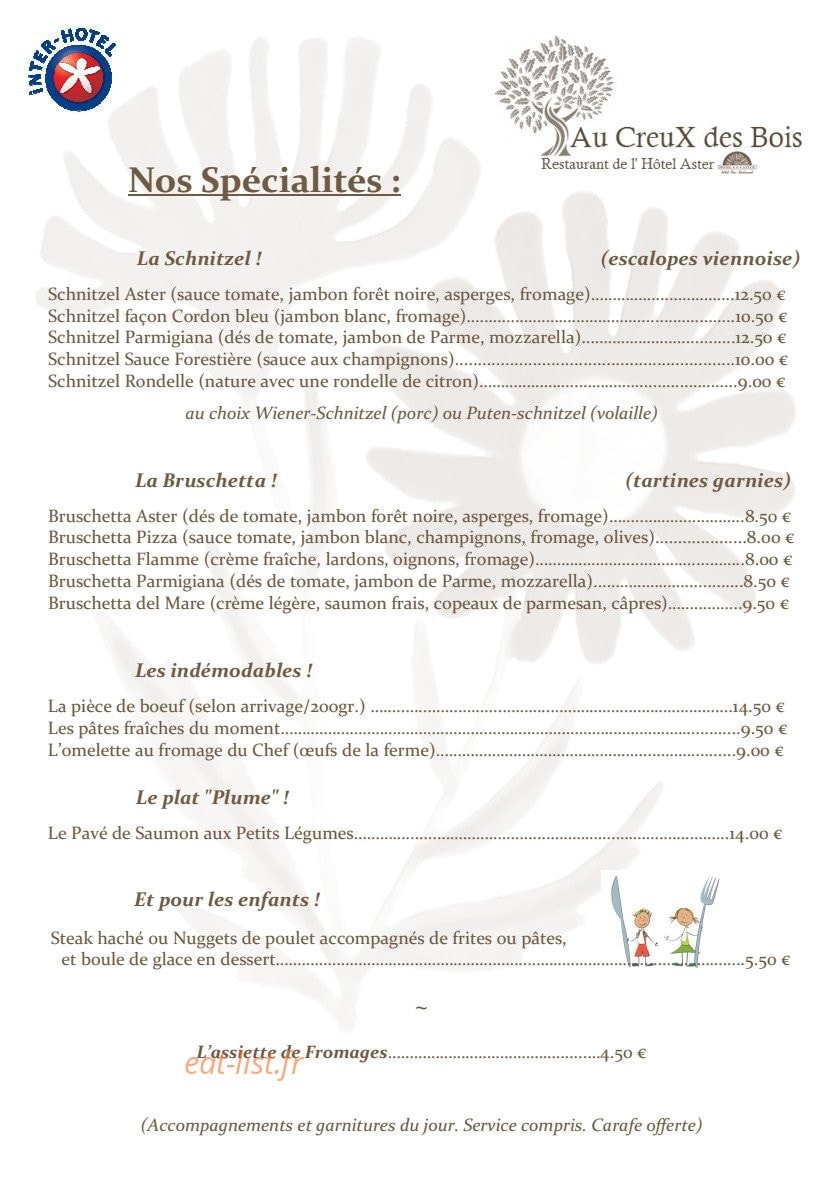 Au CreuX des Bois — carte page 2