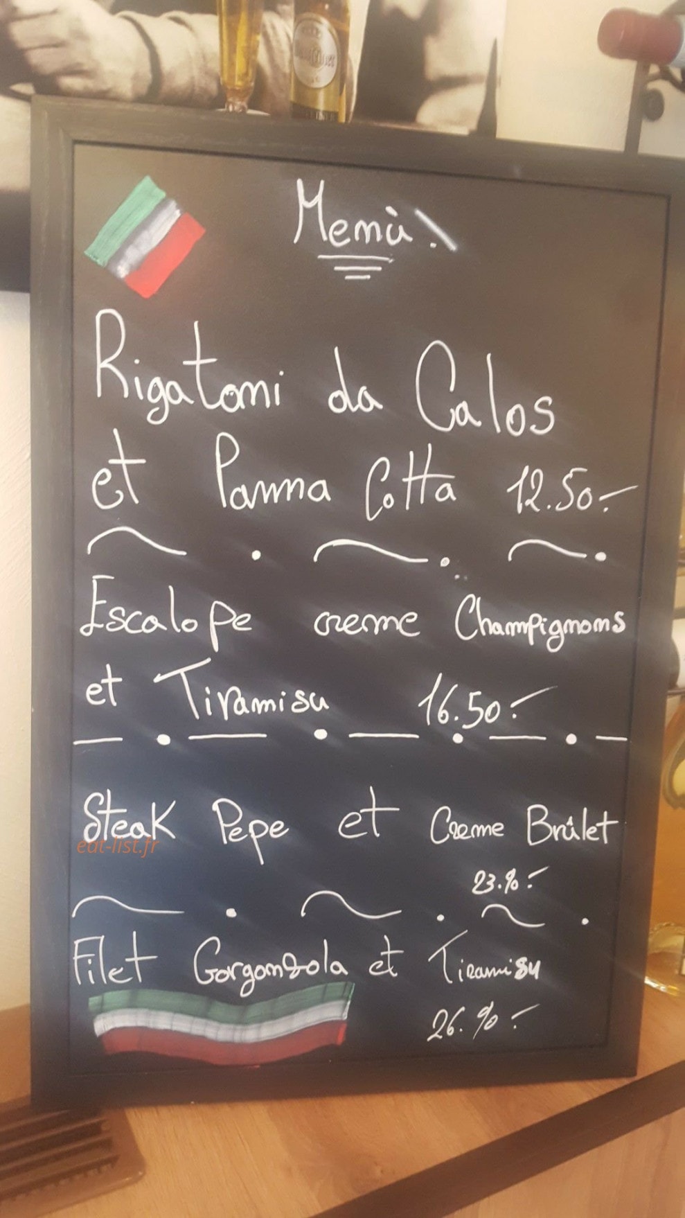Da Calo's — carte page 1
