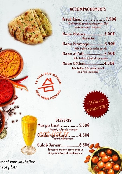 Délices de Curcuma — carte page 3