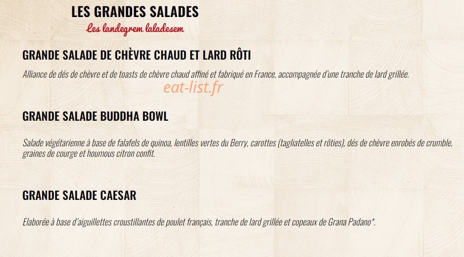 La Boucherie — carte page 2