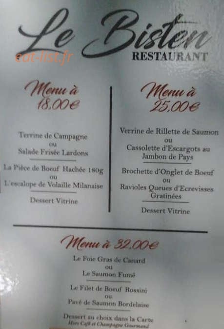 Le Bisten — carte page 1