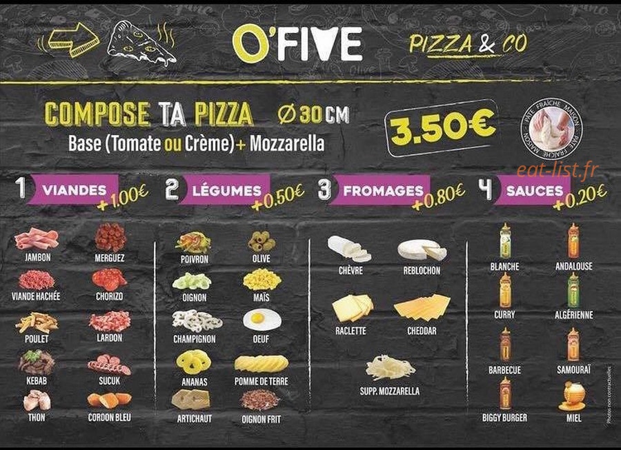 O’five — carte page 3