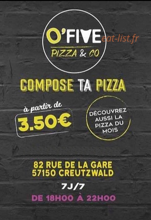 O’five — carte page 1