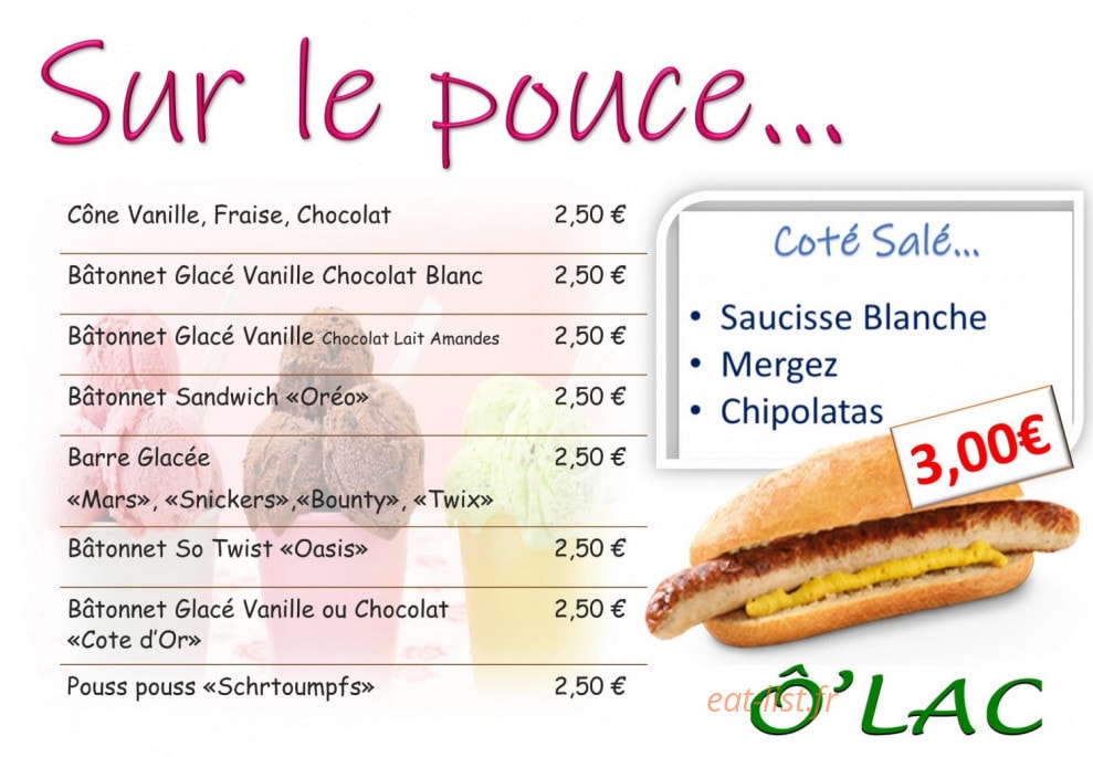 Ô' Lac — carte page 1