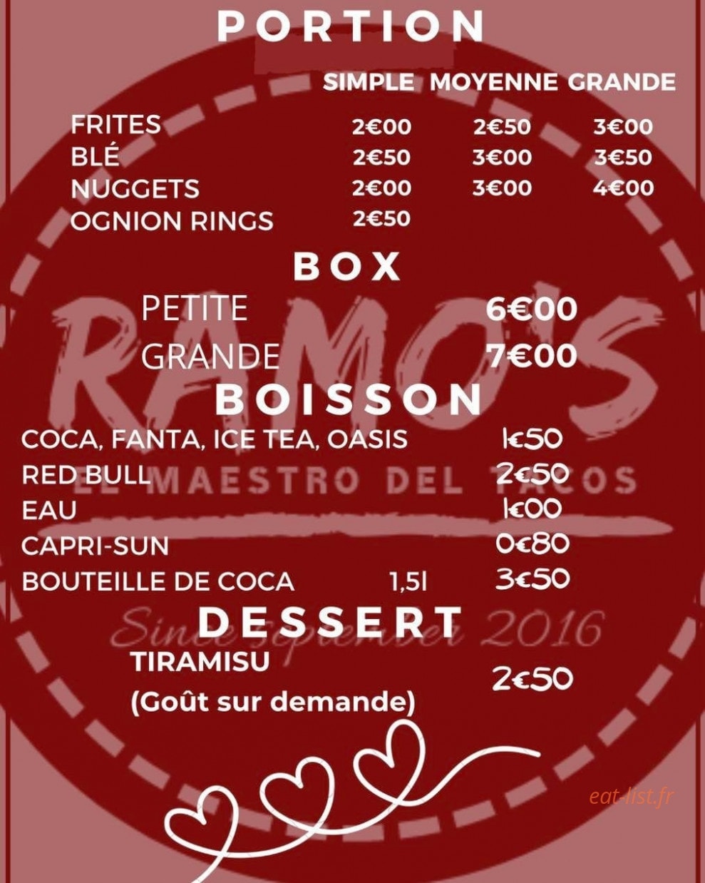 Ramo's — carte page 3
