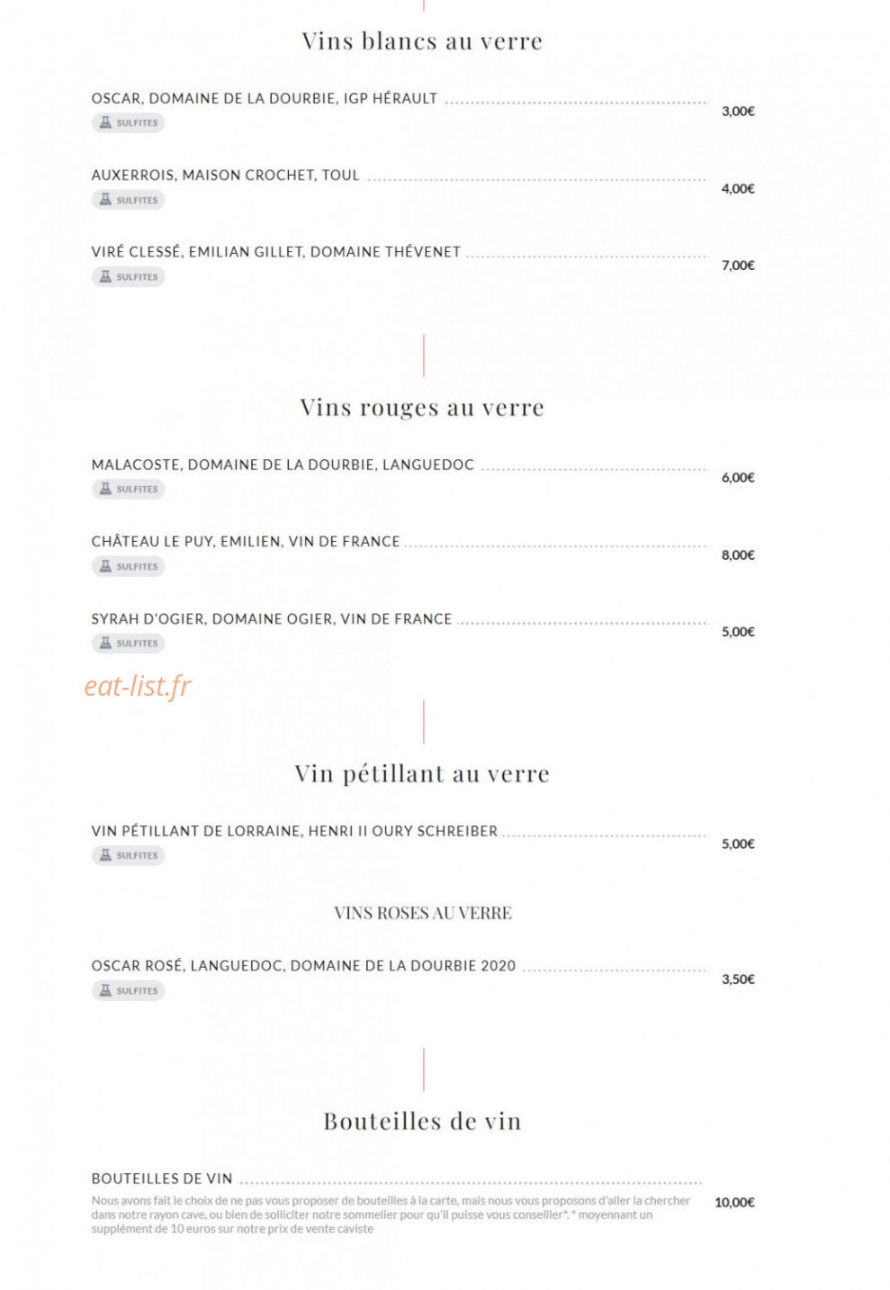 Comptoir Marly — carte page 4