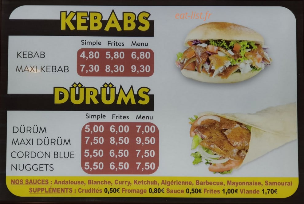 Resto Marly — carte page 1