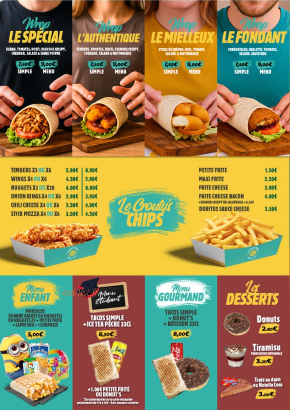 Crousty'S Tacos — carte page 3