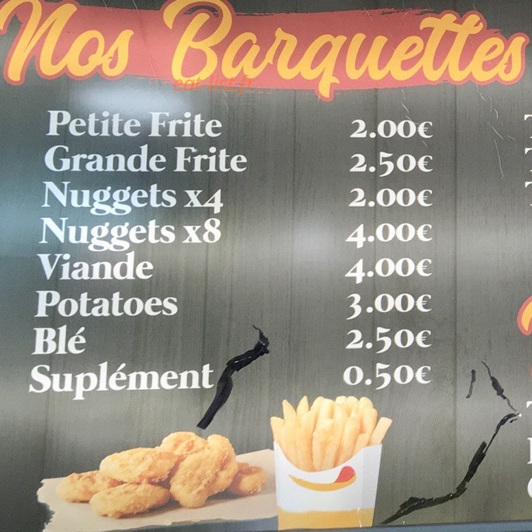 Snack du rif — carte page 3