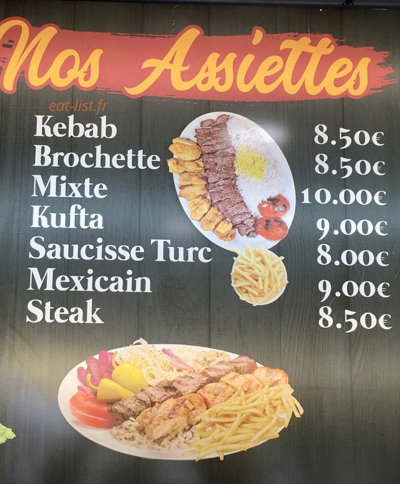 Snack du rif — carte page 2