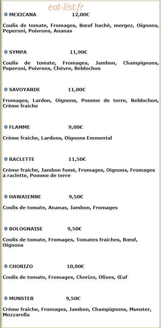 Ok pizza — carte page 3