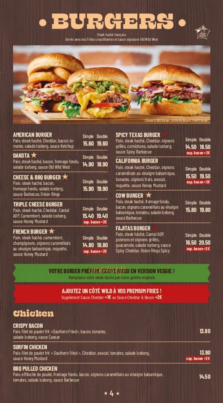 Old Wild West — carte page 4