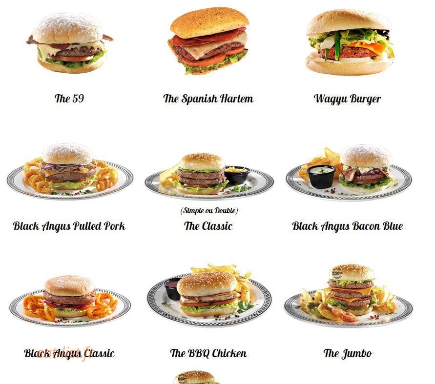 Tommy's Diner Café — carte page 1