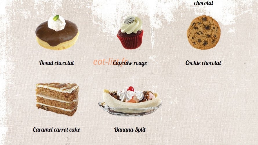 Tommy's Diner Café — carte page 14