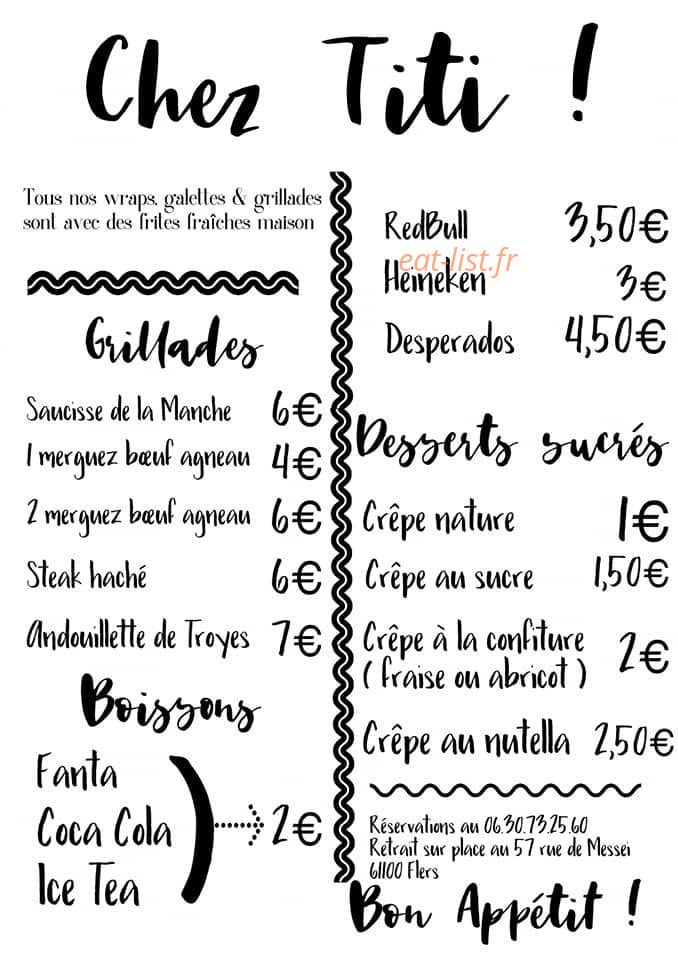 Chez Titi — carte page 2