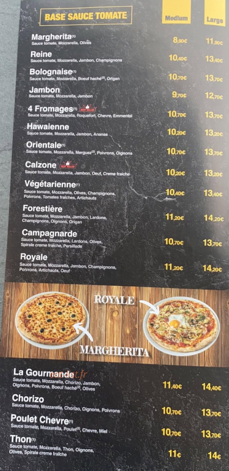 Pizzeria Tempio — carte page 2