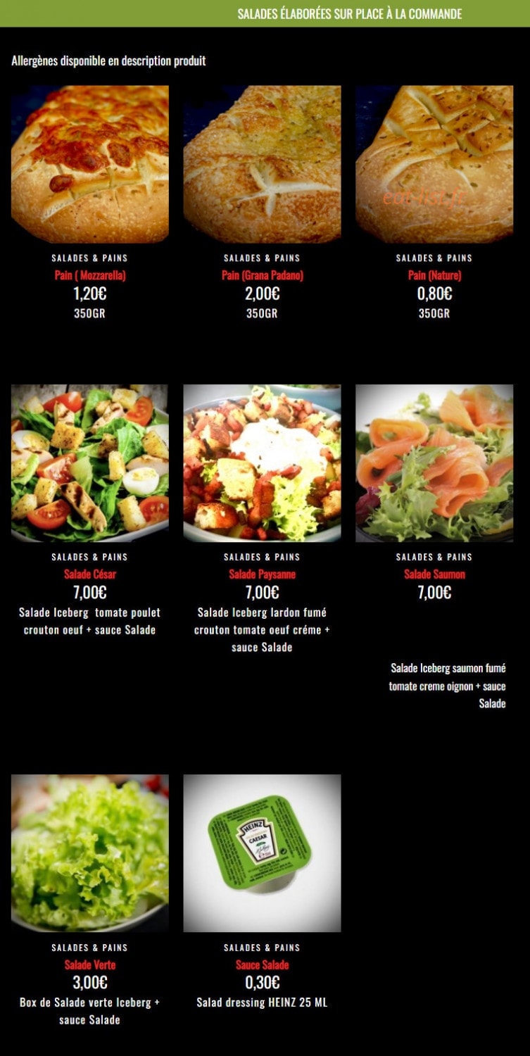All Pizza & Pasta — carte page 10