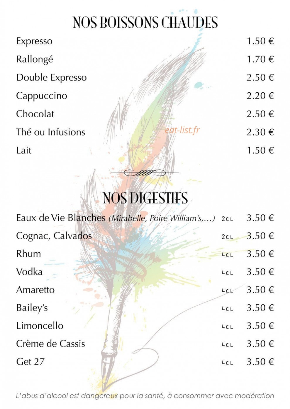 Au P'tit Lorrain — carte page 9