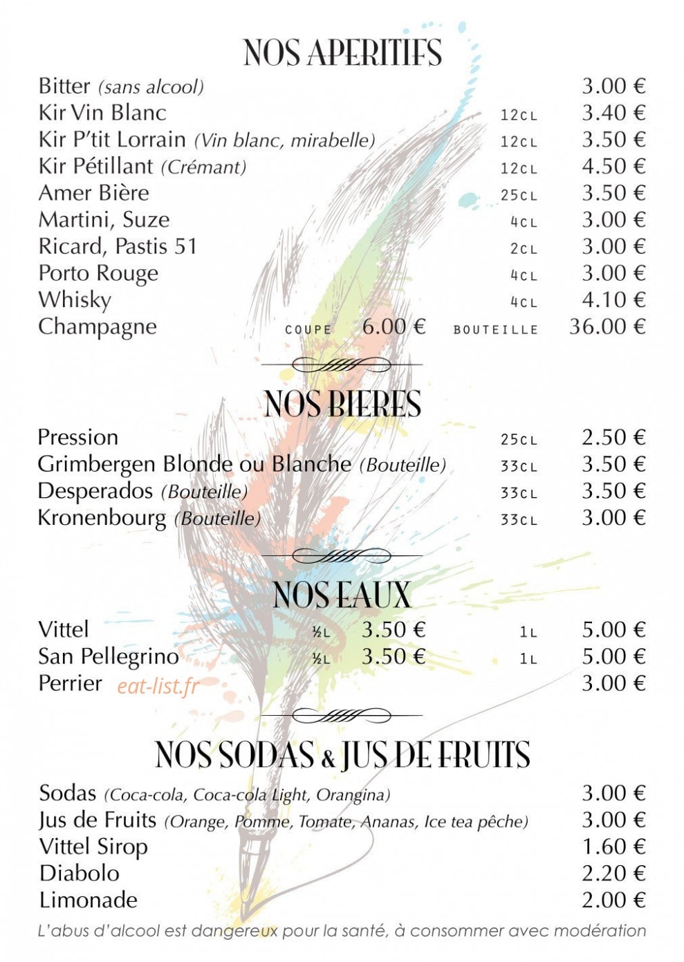 Au P'tit Lorrain — carte page 2