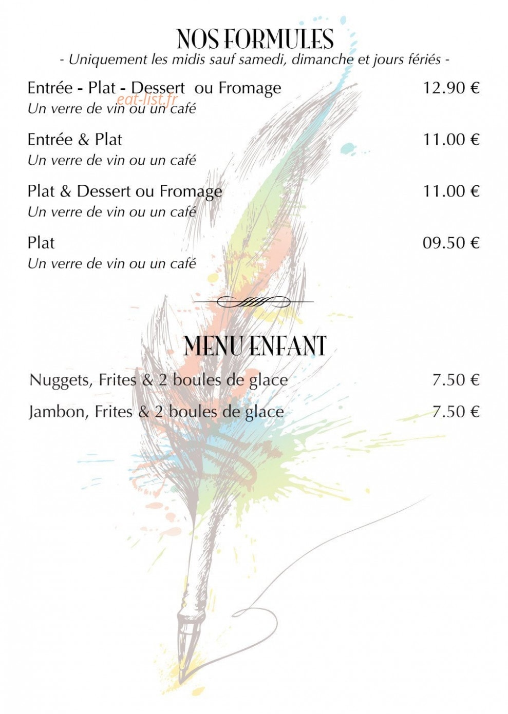 Au P'tit Lorrain — carte page 3