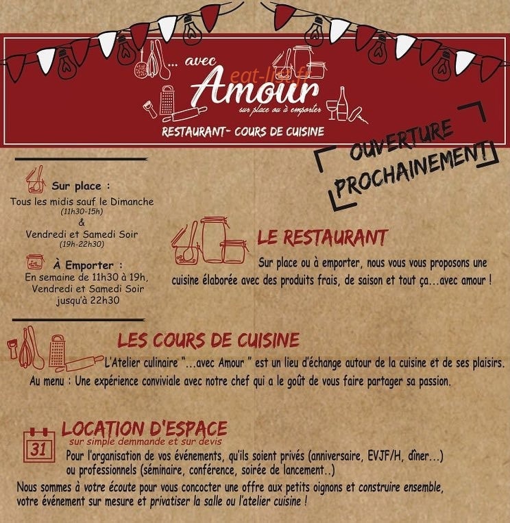 Avec Amour A Terville Menu Et Photos